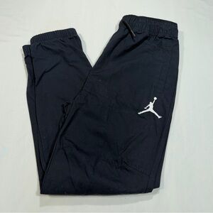 Nike Jordan Black Jogger Pants with White Jumpman, Youth Boys Medium